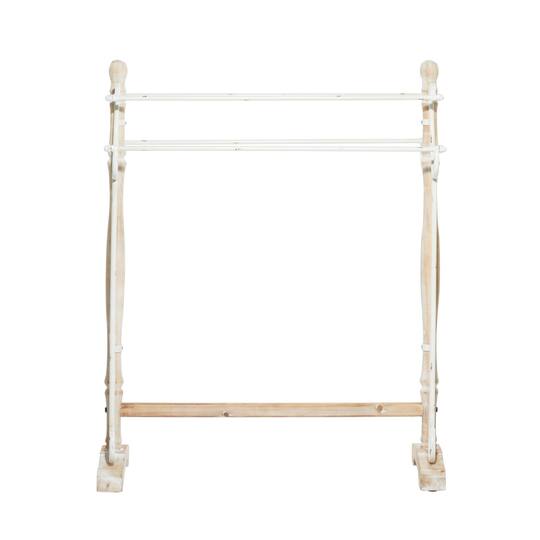 40'' Light Brown Wood Farmhouse Coat Rack